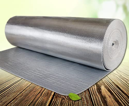 Selbstklebend Aluminium Dampfsperrfolie Dampfsperre Dach Innen Dampfsperre zur Dämmung Dampfsperrfolien zur Dachisolierung Dach dampfsperre sauna Dampfsperren,Dachisolierung (Size:1x30m/3.2x98.4ft)