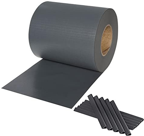 PVC-Sichtschutzstreifen, Doppelstabmatten-Zaunfolie Privatsphäre im Freien Gartenzaun mit Klemmclips Wetterfest Gartenbalkonzaun (Farbe : Black, Größe : 100m)