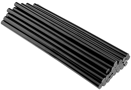 NAMYEUT 30 stick di colla a caldo, 270 x 11 mm, colore nero, colla a caldo, penne adesive per carrozzeria, ammaccature, riparazione, artigianato, progetti fai da te, casa, ufficio