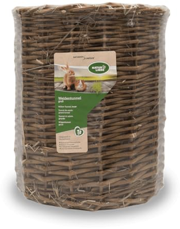 Naturhof Schröder Tunnel für Ratte, Meerschweinchen, Hase, Maus, Rennmaus - Groß, Heu gestopft, 2 Etagen, Kratzen, Innenbereich, Bodenmontage