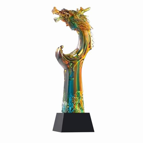 Trophäe, Medaille, Kristall-Trophäe, High-End-Atmosphäre, Auszeichnung, Trophäe, Desktop-Zubehör, Kristalle, Dekor, Kostenlose Gravur (Color : A, S : 11 * 28CM)