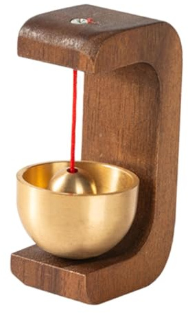 Sharplace Carillon à Vent de Bienvenue pour commerçant, décoration Suspendue, Carillon de Porte de Japonais, Sonnette en Bois pour Restaurants, Porches, Forme C