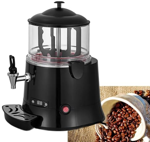 Lakenbroade Machine à Chocolat Chaud, Distributeur Commercial de Boissons au Chocolat 5 L/10 litres, Machine à Chocolat Chaud et mousseur à Lait, Distributeur de Boissons pour Restaurants,5L