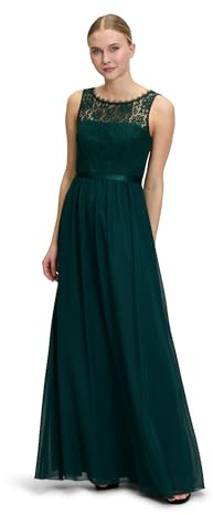 Vera Mont Damen Cocktailkleid mit Spitze Mystic Emerald,38