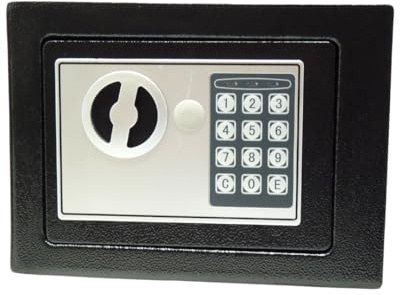 Elektronischer Tresor 170 x 230 x 170 mm – Mini Safe mit elektronischem Zahlenschloss, Stahlgehäuse, Notöffnung & Befestigung – für Wertsachen & Dokumente