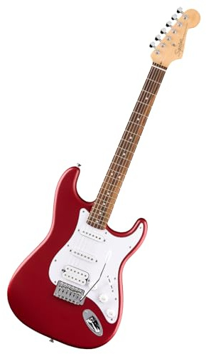 Fender Squier Debut Series Stratocaster HSS Electric Guitar, Beginner Guitar, 2-Year Warranty, Includes Free Lessons, Dakota Red with Satin Urethane Finish