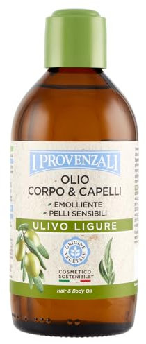I Provenzali | Olio Corpo e Capelli Ulivo Ligure, per Pelli Sensibili, 200 ml