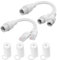 YACSEJAO 1 paire de câbles adaptateurs PoE étanches RJ45 1 vers 2 POE pour 2 caméras IP avec 1 câble