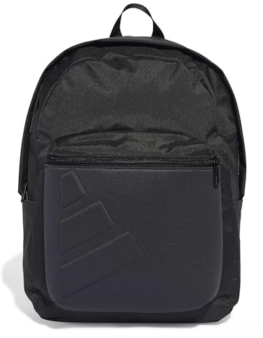 adidas Unisex ESSENTIALS EMBOSSED LOGO BACKPACK, carbon, One size