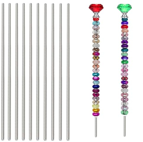 12 Stück M4 x 200mm Voll Gewindestange,Edelstahl 304 Gewindestab Gewindestäbe mit 24 Sechskantmutter und 12 Verbindungsstücke für für Möbel und Maschinenmontage Perlen Gartenpfahlstangen