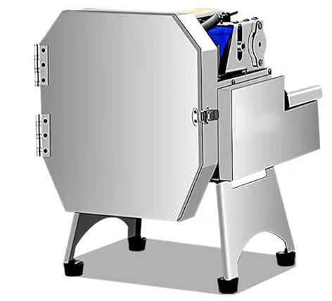 KACBFEE Affettatrice elettrica per Verdure, tagliafrutta Professionale a Doppio Motore, Spessore Regolabile in Acciaio Inox 110 V, per Uso Domestico, Cucina e Ristorante