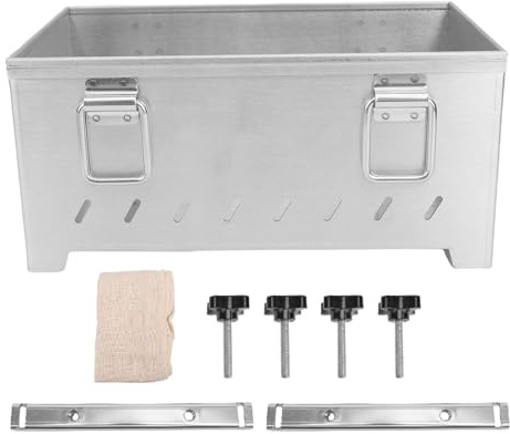 SIXRUN Bacon Press Maker Moule de Viande en Acier Inoxydable avec Plusieurs Conceptions pour Les Galettes, Le Fromage de Tête, Les Ragoûts, Le Stockage et Le Transport Légers Légers, (5KG)