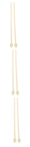 PRETYZOOM 24 Pares Chopsticks Divertidos Manos de palillo Palillos de Mano plástico de Beige