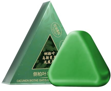 Bar Champú - Nature Triangle Shampoo Bar | Siete Verdes Jabón Shamрoo | Productos De Cuidado De Cabello Nutritivos Para Jabón De Alto Brillo Para Hombres De Salón Mujeres Niñas