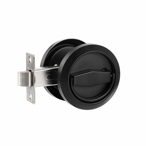 TopHomer Serratura rotonda da incasso, in acciaio inossidabile 304, funzionamento fluido e silenzioso, per porte interne, uffici, commerciali, camera da letto e bagno