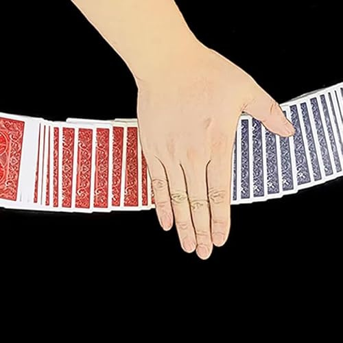 MOMOMAGE Magische Tricks, Spielkarte, Farbwechsel, Poker, Nahaufnahme, Straßen-Illusion, Gimmick, Mentalismus, Zauberkarte
