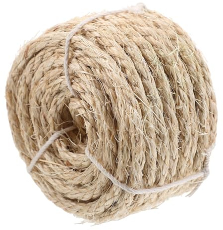 ARTSEWPLY Corda Sisal Naturale per Tiragraffi Gatti Spago in Leggero per Riparazione e Te Graffiatoio per Ricambio e Protezione Mobili