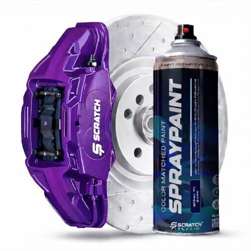 Scratch Repair - Purple Gleam Heat-Resistant Brake Caliper and Drum Paint Spray, 400ml Aerosol, High-Temperature Durability up to 200°C