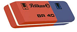 Pelikan BR 40 - gommes à effacer (Bleu, Rouge, 4 pièce(s))