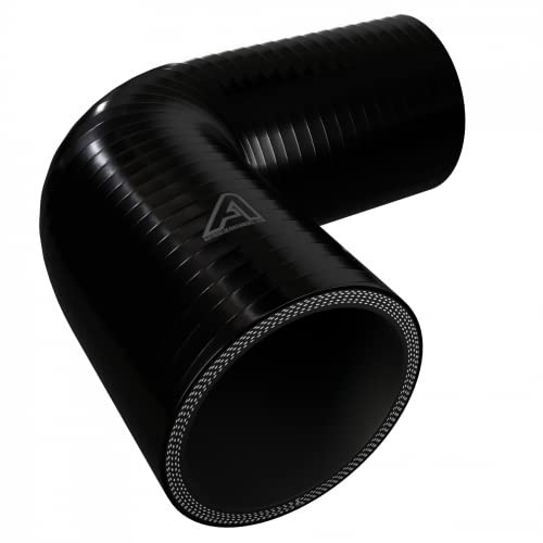 76 mm ID schwarz 90 Grad Silikon Ellenbogen Schlauch – autosiliconehoses