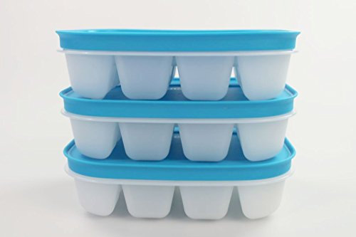 TUPPERWARE Gefrier-Behälter Eiswürfler hellblau (3) mini Eiswürfel Eis