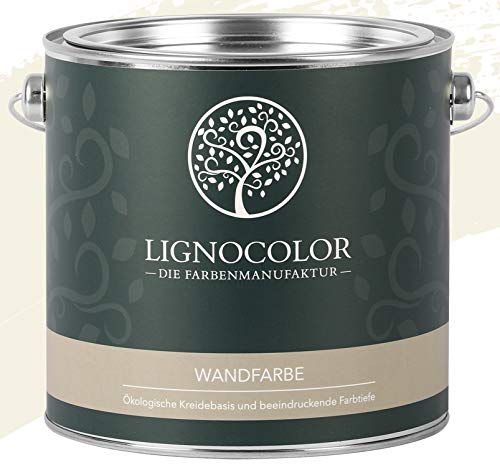 Lignocolor Wandfarbe Innenfarbe Deckenfarbe edelmatt 2,5 L (Almond)