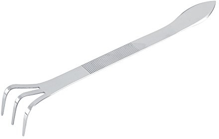 24CM Bonsai Tools 3-Prong Rastrello da radice in Acciaio Inox Kit Giardinaggio Coltivatore Suolo Agricoltura con Manico ergonomico