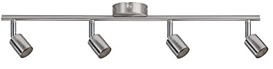 Paulmann 66746 Spotlight Carolina 4-flammig Spot ohne Leuchtmittel Deckenlampe max. 4x10 Watt Nickel matt Metall GU10 Deckenstrahler