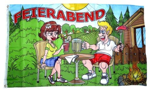 Fahne/Flagge Feierabend 90 x 150 cm