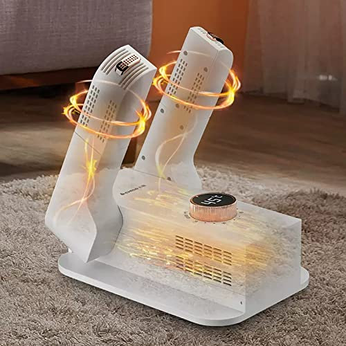 KOKMAT Shoe and Boot Dryer, Electric Warmer, Ultra Silent, Portable Electric Shoe Glove Boot Dryer and Warmer with Folding and Drying Rack
