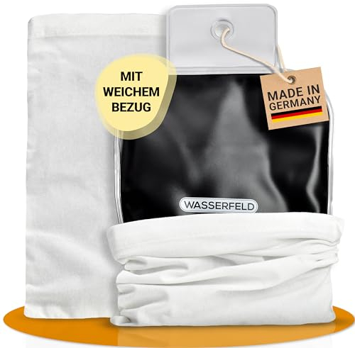 WASSERFELD® Moorkissen für Mikrowelle - Hochwertiges Wärmekissen Mikrowelle inkl. Bezug - Therapeutisches Moorkissen für Nacken, Schulter, Rücken & Bauch - Moor Wärmekissen gegen Verspannungen