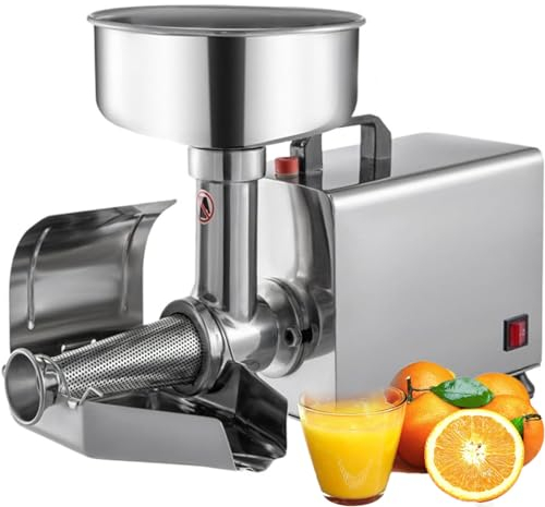 Macchina per Passare Il Pomodoro Elettrica Commerciale, Pressa per Macinare Alimenti, Macchina per Salsa in Acciaio Inossidabile da 370 W