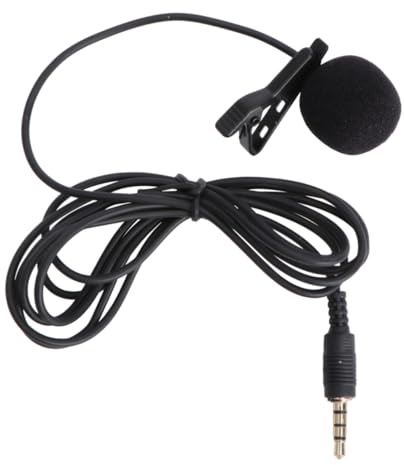 SAFIGLE Kondensatormikrofon für Handy mit Windschutz Reversierbar Ansteckmikrofon Tragbar für Kamera Laptop Videokonferenzen Musikaufnahmen