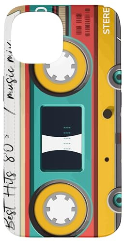 Kassette Audio Musik Retro Jahr 1980-80s Mix Best of Hülle für iPhone 15