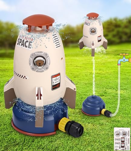 Rocket Wasserregner - Kinderfreundliches Rasensprenger-Gartenspielzeug