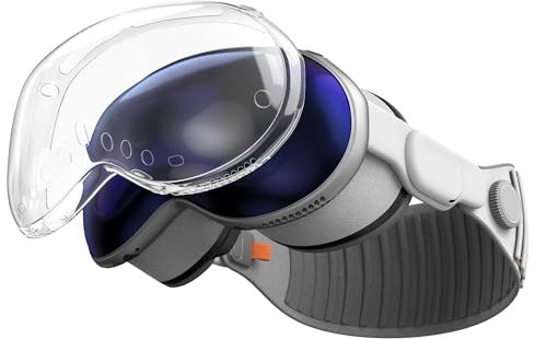 kwmobile VR Brillen Case kompatibel mit Apple Vision Pro Hülle - Schutzhülle für VR Brille - Transparentes TPU Cover - Transparent
