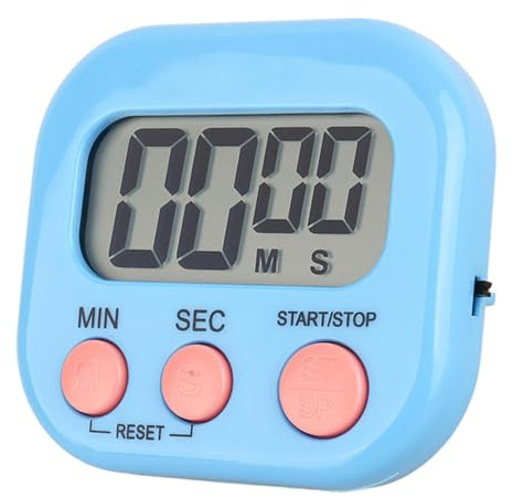 Digitaler Küchentimer,Küchentimer Digital - Kleine Countdown-Timer mit großem Display und magnetischer Rückseite - Tragbare Eieruhr-Stoppuhr mit Halterung zum Kochen, Sport, Lernen