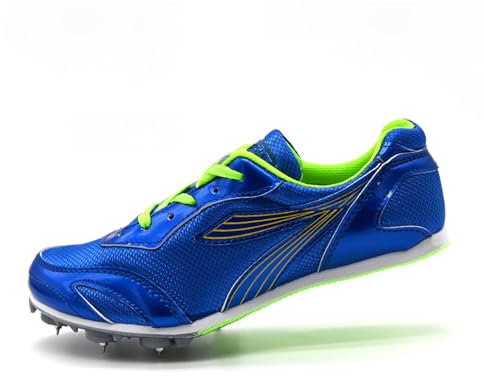 Leichtrit Zapatillas de Clavos Atletismo,Pista Y Campo Zapatillas Correr con Clavos,Zapatillas Deportivas con Clavos De 7 Clavos Juvenil Unisex Zapatos Atletismo Antideslizantes Velocidad Sprint