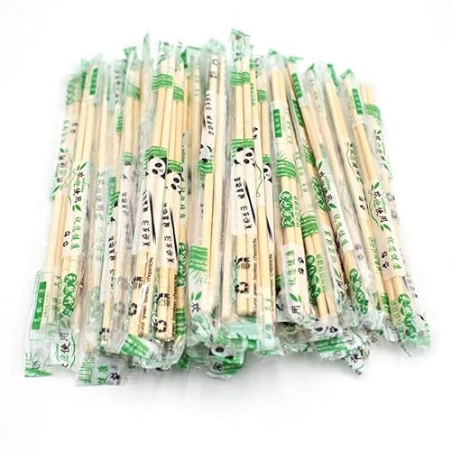 YIJIA | Palillos De Bambú 22.5cm | 300 Pares Envueltos Individualmente,natural biodegradable envasado individualmente,Adultos Y Niños,Juego de palillos sushi