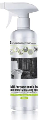 Mehrzweck-Oxalsäure Reiniger, 300ml Oxalsäure-Fleckenentfernungsspray, Wc Foam-Reiniger-Spray, Urinsteinentferner Extra Stark, Toilet Bowl Cleaner, Kalkentferner Gegen Kalk & Schmutz (1)