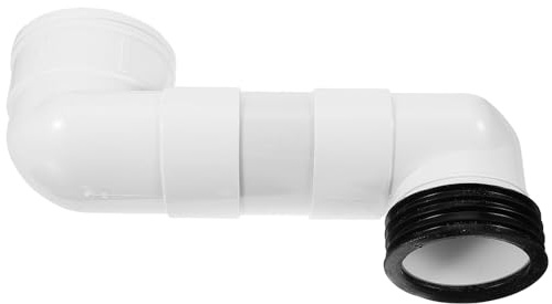 PACKOVE Dispositivo di Spostamento del Water Raccordo di Scarico Regolabile e Tubo Piatto 110 per Casa e Bagno