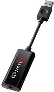 Creative Sound BlasterX G1 7.1 Portable HD Gaming USB DAC and Sound Card (70SB171000000)