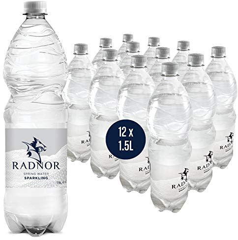 Radnor Hills Sparkling Spring Water, 12 x 1.5 ltr | Ideal for high-volume hospitality use; offers refreshing carbonation and a crisp taste to keep customers hydrated.