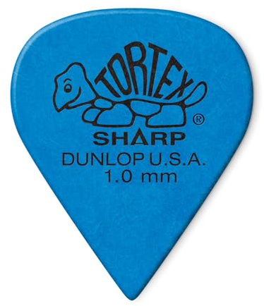 JIM DUNLOP Plektrum Tortex Sharp 1,00mm 12 Stück