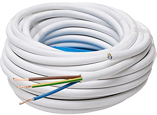 Kopp 151810842 Schlauchleitung H05 VV-F 3G, 1.5 mm², 10 m, weiß, 10m