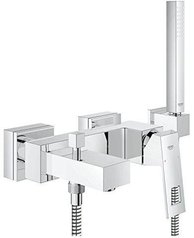 GROHE Eurocube | Robinetterie de salle de bain, mitigeur baignoire monocommande | chrome | 23141000