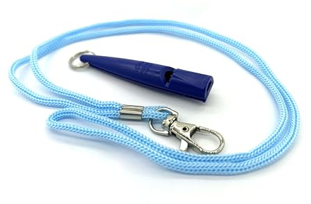 ACME 211.5 Dog Whistle - navy blue with matching lanyard