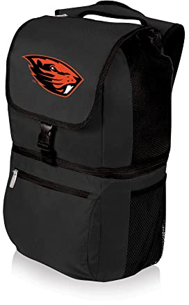 PICNIC TIME NCAA Oregon State Beavers Zuma Backpack Cooler - Soft Cooler Backpack - Lunch Cooler, (Black)