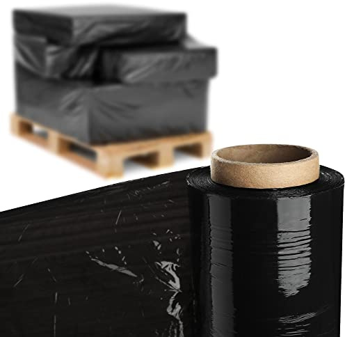 SCHWARZ streckfolie förpackat plastfolie 23 my palettfolie 3 kg 50 cm/300 m 1 rulle