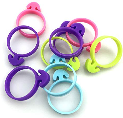60 Pcs Pastry Bag Ties Reusable Icing Bag Ties Silicone Decoration Bag Clips Cake Piping Bag Ties for Cupcakes Cookies and Pastry(15 Pieces Light Purple15 Pieces Blue15 Pieces pink15 Pieces Green)